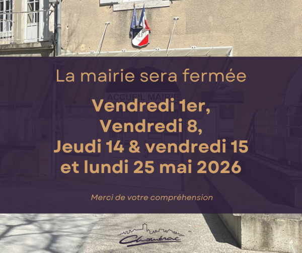 Fermeture des services en Mai