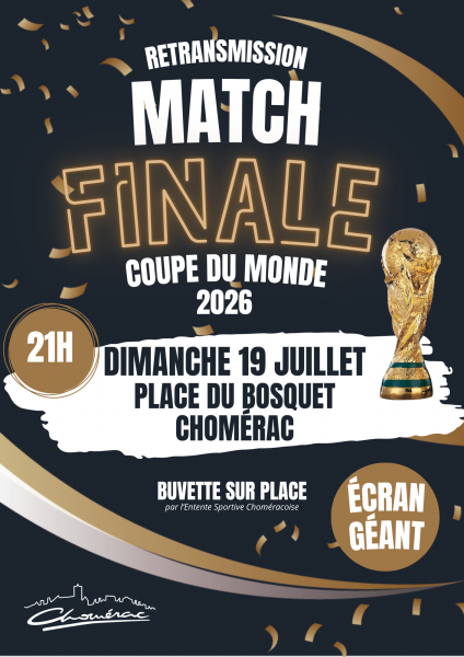 Retransmission Finale coupe du Monde – 19 juillet